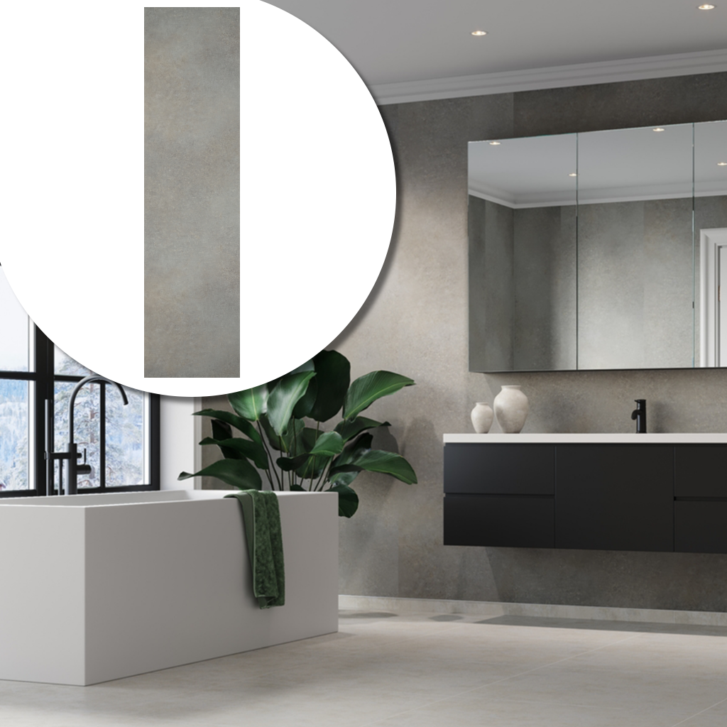 Fibo Trespo Extra Mat Voeglijn rechts - 4943 M10 Grey Concrete